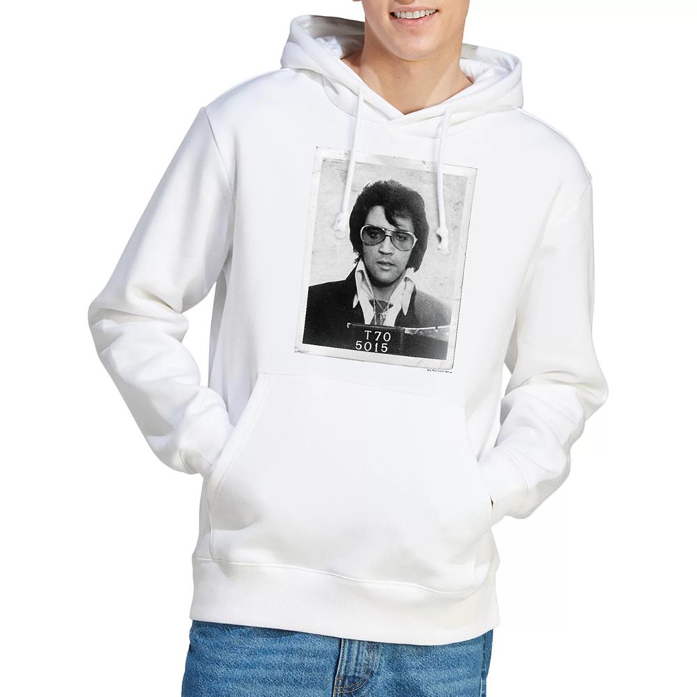 White - Back - Elvis Presley Unisex Adult Framed Hoodie