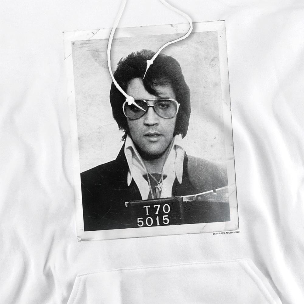 White - Side - Elvis Presley Unisex Adult Framed Hoodie