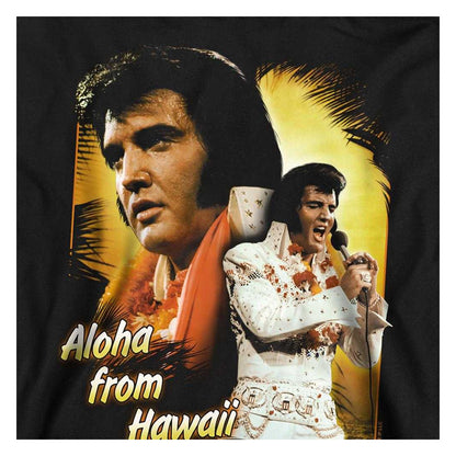 Black - Side - Elvis Presley Childrens-Kids Aloha Hoodie
