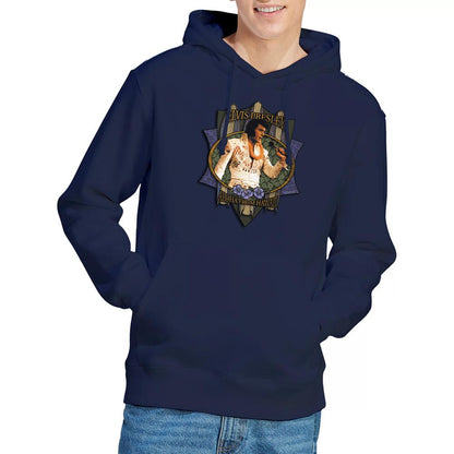 Navy - Back - Elvis Presley Unisex Adult Aloha From Hawaii Hoodie