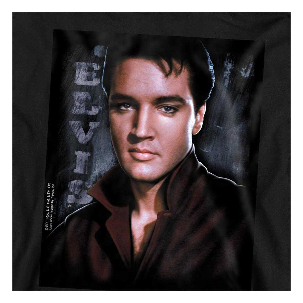 Black - Side - Elvis Presley Childrens-Kids Tough Pull Over Hoodie