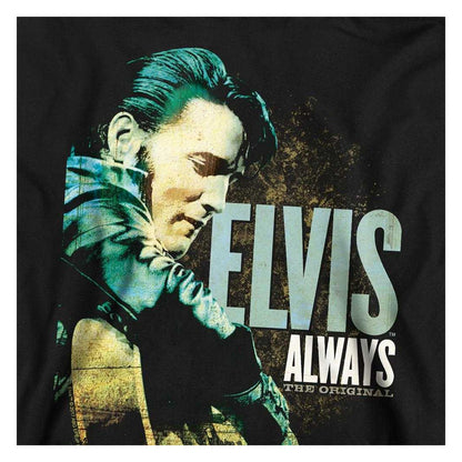 Black - Side - Elvis Presley Childrens-Kids Always The Original Pull Over Hoodie
