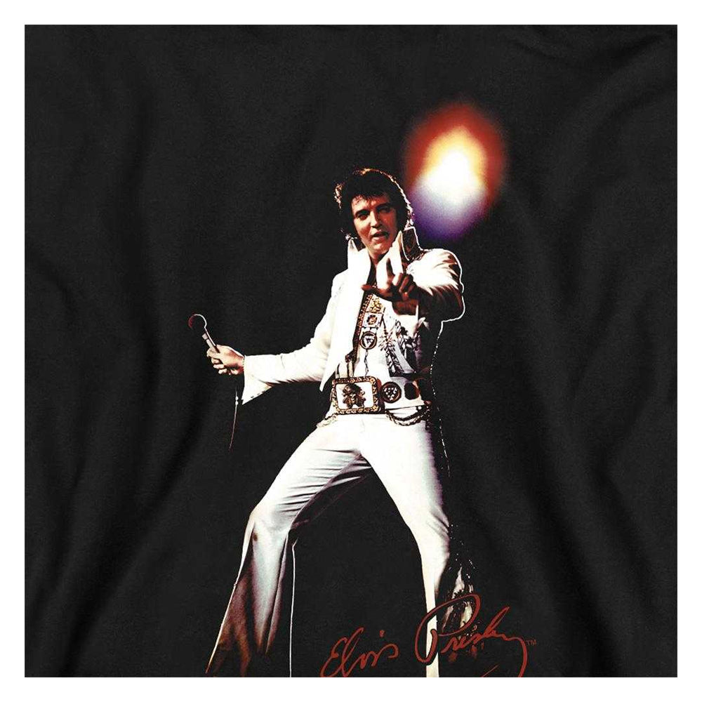 Black - Side - Elvis Presley Childrens-Kids Glorious Pull Over Hoodie