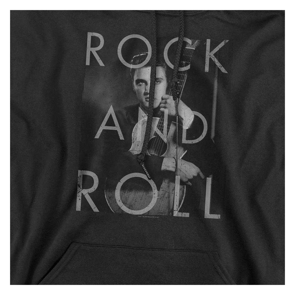 Black - Side - Elvis Presley Unisex Adult Rock And Roll Hoodie