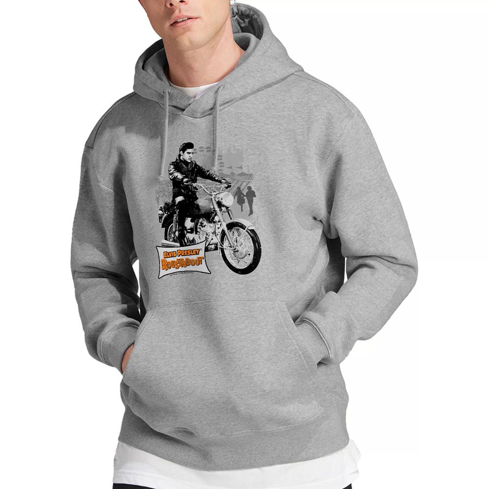Athletic Heather - Lifestyle - Elvis Presley Unisex Adult Roustabout Poster Hoodie