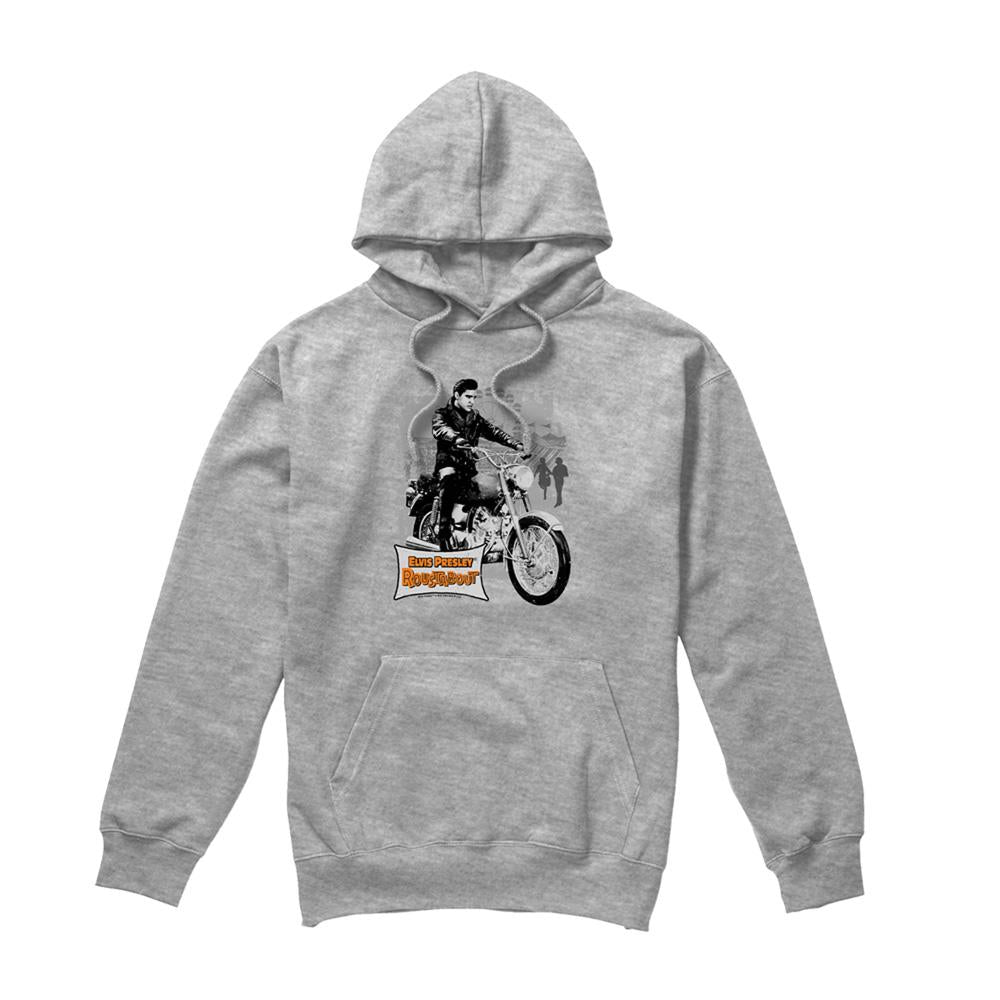 Athletic Heather - Front - Elvis Presley Unisex Adult Roustabout Poster Hoodie