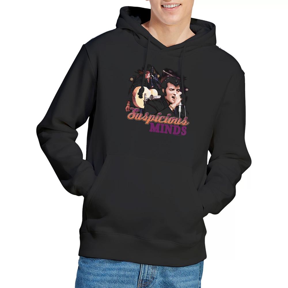 Black - Lifestyle - Elvis Presley Unisex Adult Suspicious Minds Hoodie