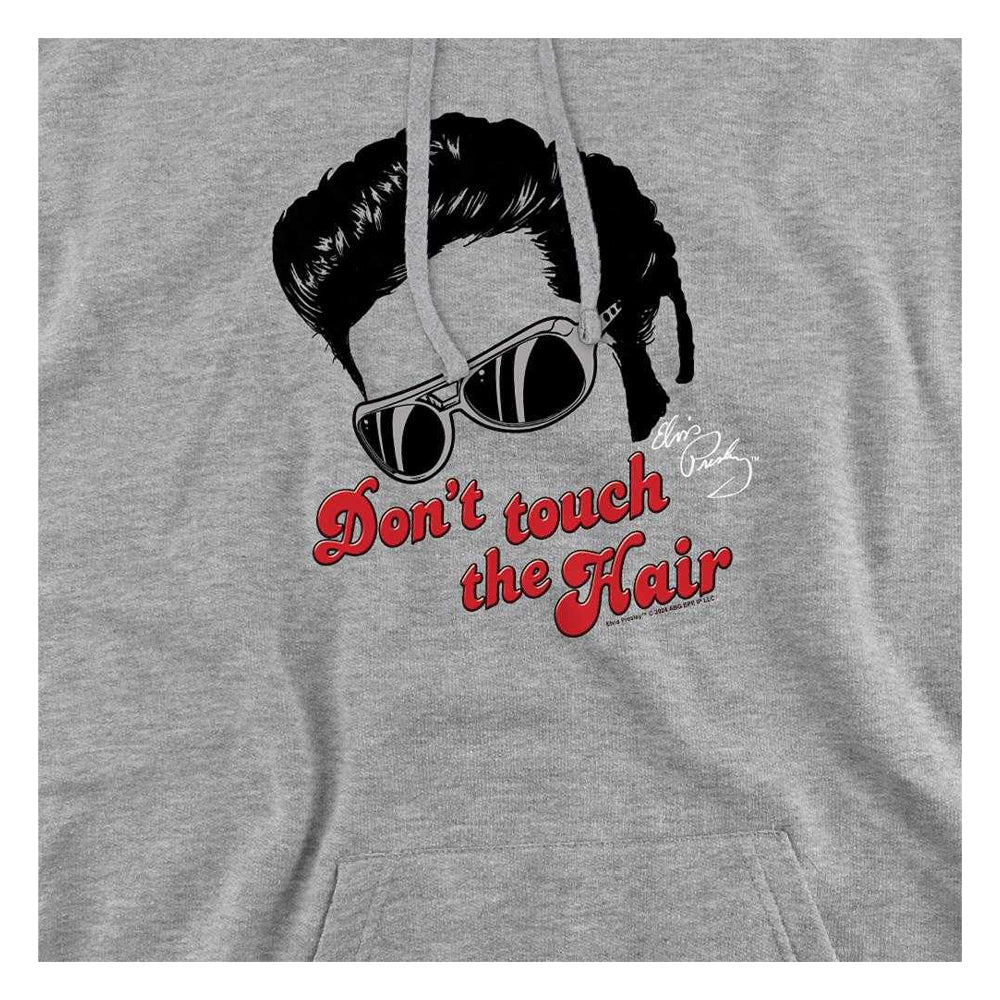 Athletic Heather - Side - Elvis Presley Unisex Adult Don´t Touch The Hair 2 Hoodie