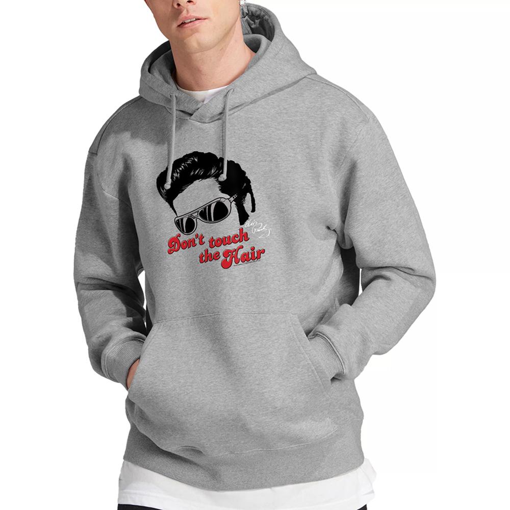 Athletic Heather - Lifestyle - Elvis Presley Unisex Adult Don´t Touch The Hair 2 Hoodie