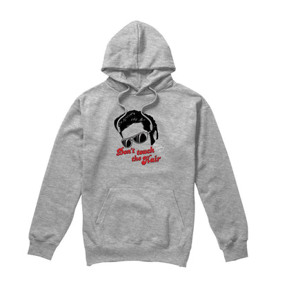 Athletic Heather - Front - Elvis Presley Unisex Adult Don´t Touch The Hair 2 Hoodie