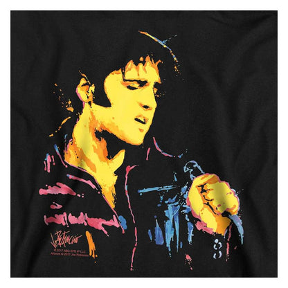 Black - Side - Elvis Presley Childrens-Kids Neon Elvis Hoodie