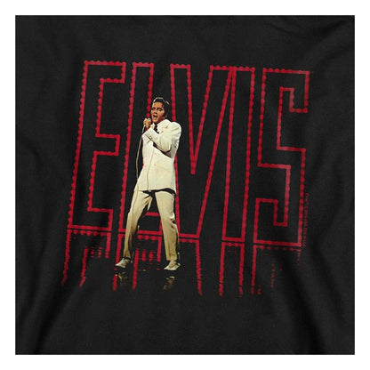 Black - Side - Elvis Presley Childrens-Kids 68 Album Pull Over Hoodie