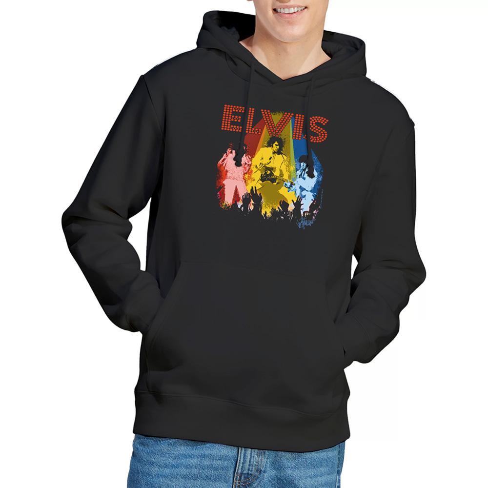 Black - Lifestyle - Elvis Presley Unisex Adult Vegas Remembered Hoodie