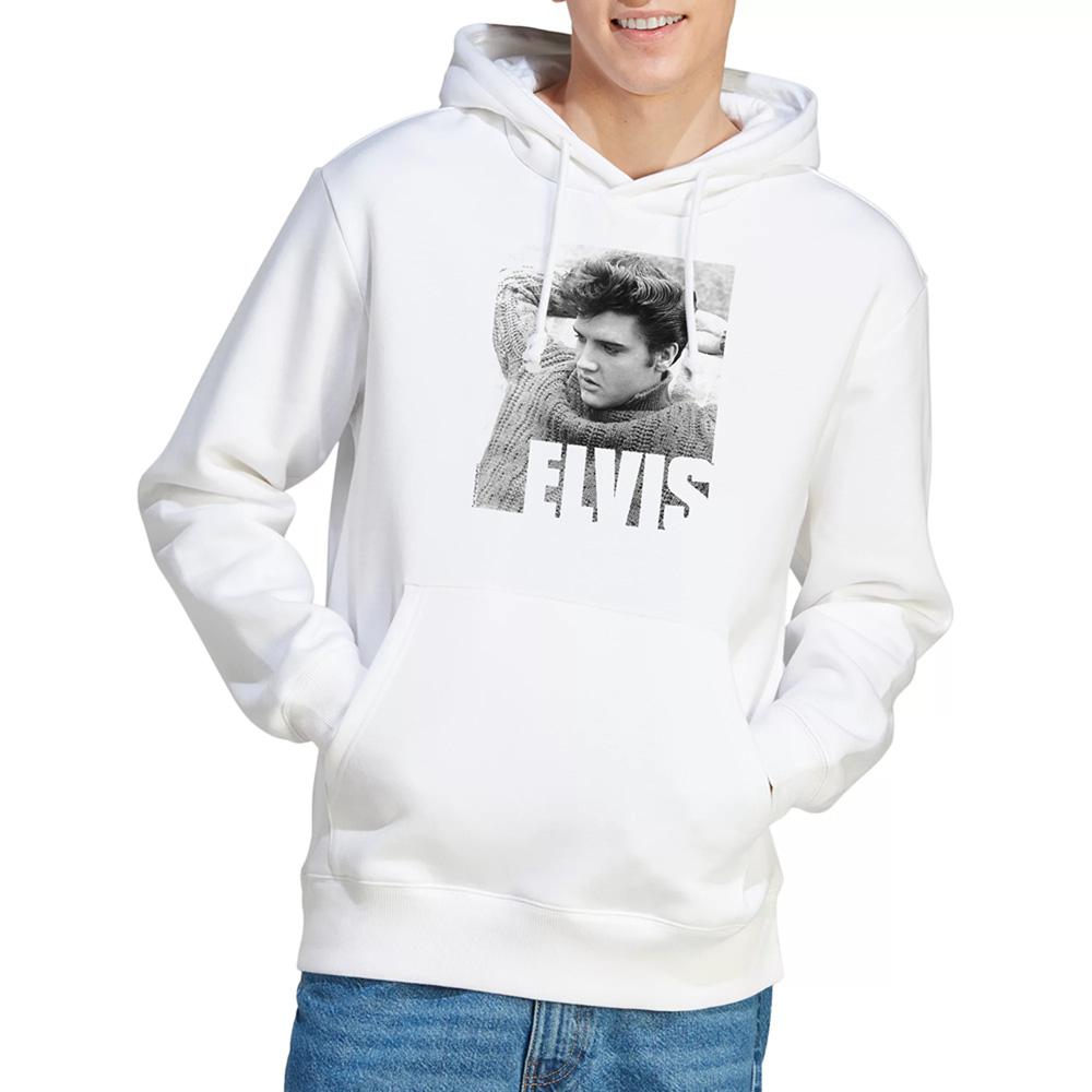 White - Lifestyle - Elvis Presley Unisex Adult Relaxing Hoodie