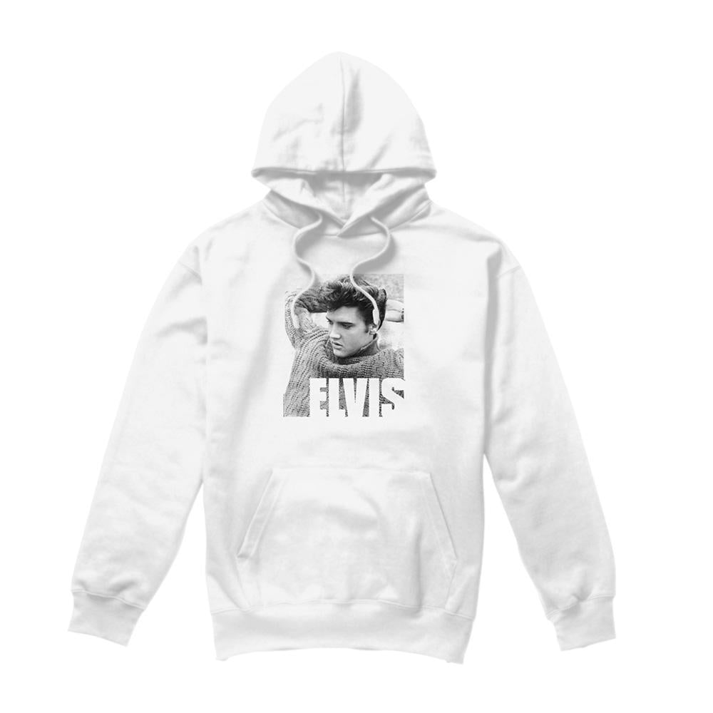 White - Front - Elvis Presley Unisex Adult Relaxing Hoodie