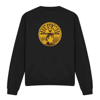 Black - Front - Elvis Presley Unisex Adult Full Sun Label Sweatshirt
