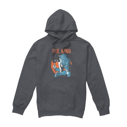 Charcoal - Front - Elvis Presley Unisex Adult Mic In Hand Hoodie