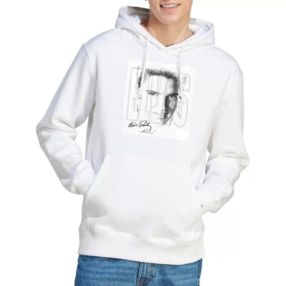 White - Lifestyle - Elvis Presley Unisex Adult Blue Eyes Hoodie