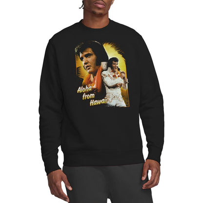Black - Lifestyle - Elvis Presley Unisex Adult Aloha Sweatshirt