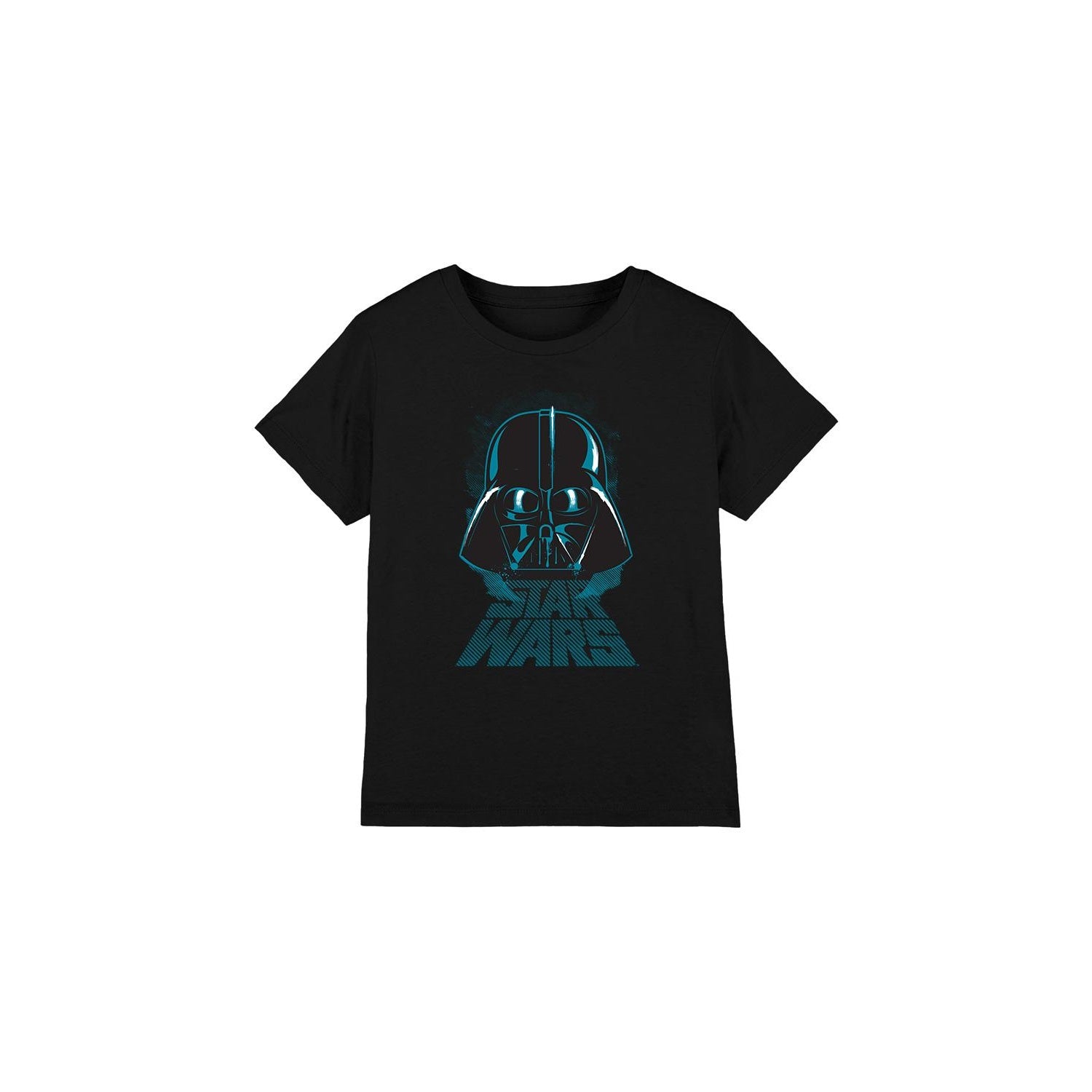 Black - Front - Star Wars Childrens-Kids Darth Vader Distressed T-Shirt