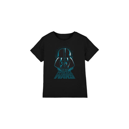 Black - Front - Star Wars Childrens-Kids Darth Vader Distressed T-Shirt