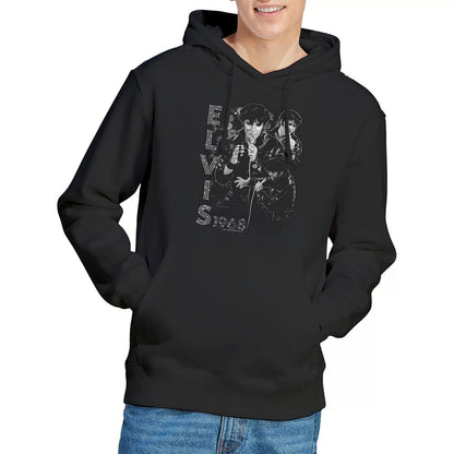 Black - Lifestyle - Elvis Presley Unisex Adult Leathered Hoodie