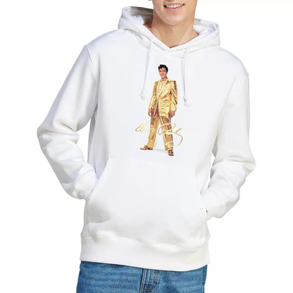 White - Lifestyle - Elvis Presley Unisex Adult Gold Lame Suit Hoodie
