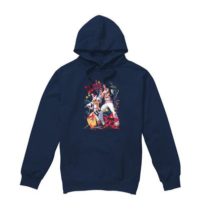 Navy - Front - Elvis Presley Unisex Adult Eagle Elvis Hoodie