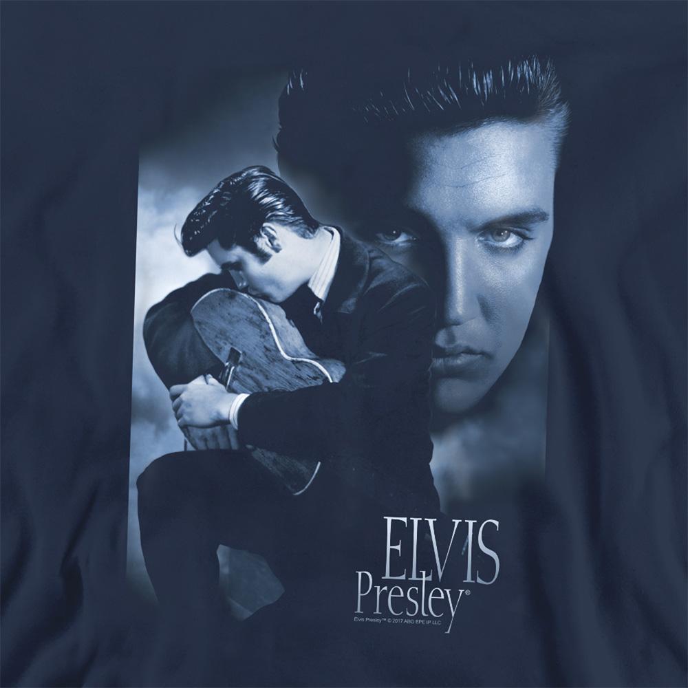 Navy - Pack Shot - Elvis Presley Unisex Adult Reverent Sweatshirt