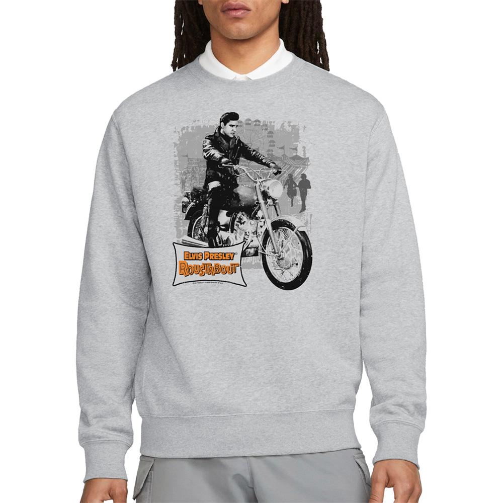 Athletic Heather - Side - Elvis Presley Unisex Adult Roustabout Poster Sweatshirt