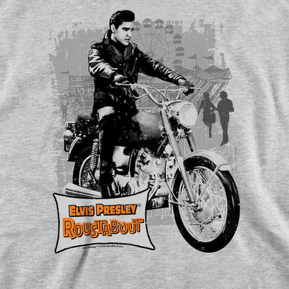 Athletic Heather - Pack Shot - Elvis Presley Unisex Adult Roustabout Poster Sweatshirt