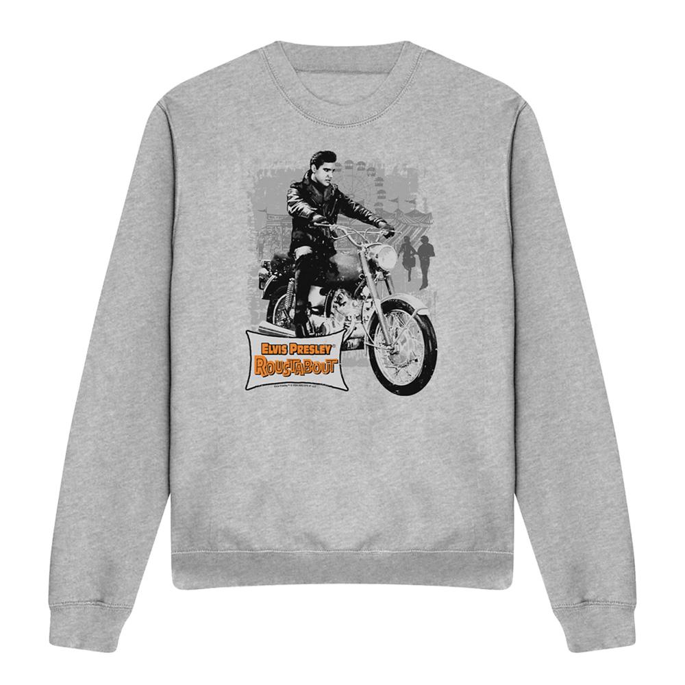 Athletic Heather - Front - Elvis Presley Unisex Adult Roustabout Poster Sweatshirt