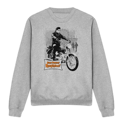 Athletic Heather - Front - Elvis Presley Unisex Adult Roustabout Poster Sweatshirt