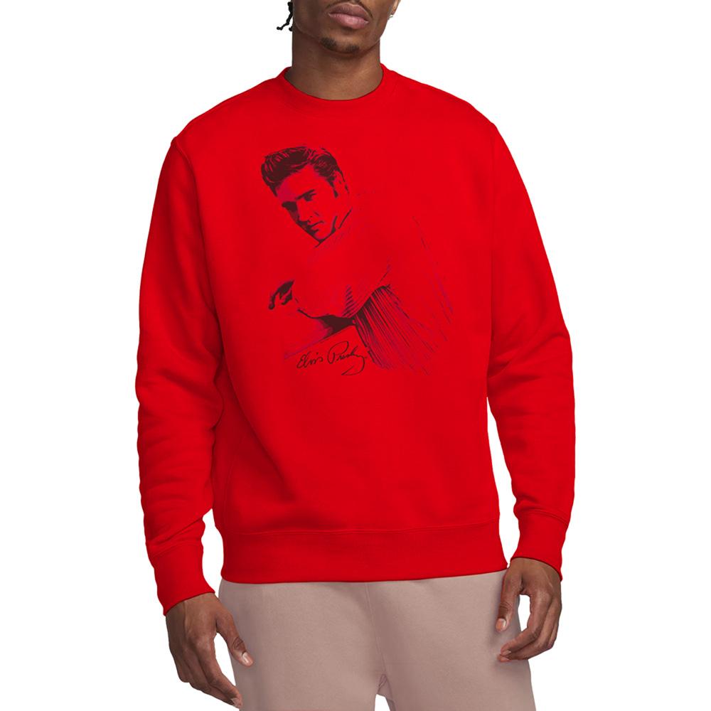 Red - Side - Elvis Presley Unisex Adult On The Range Sweatshirt