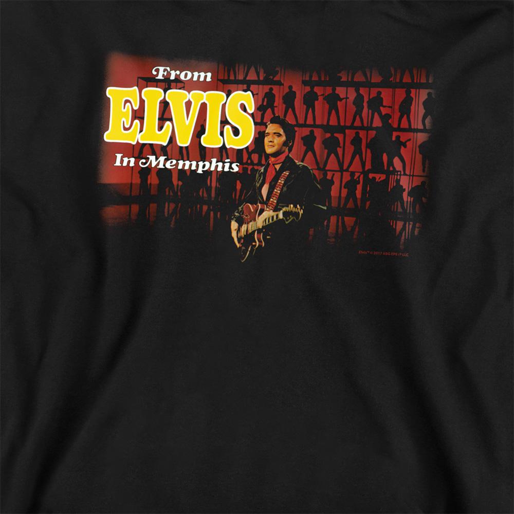 Black - Pack Shot - Elvis Unisex Adult In Memphis Sweatshirt