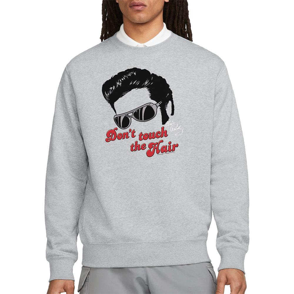 Athletic Heather - Side - Elvis Unisex Adult Don´t Touch The Hair 2 Sweatshirt