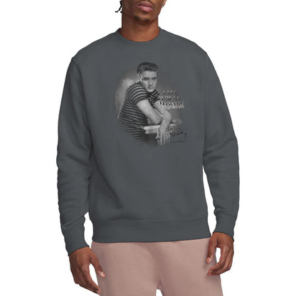 Charcoal - Side - Elvis Unisex Adult Trouble Sweatshirt