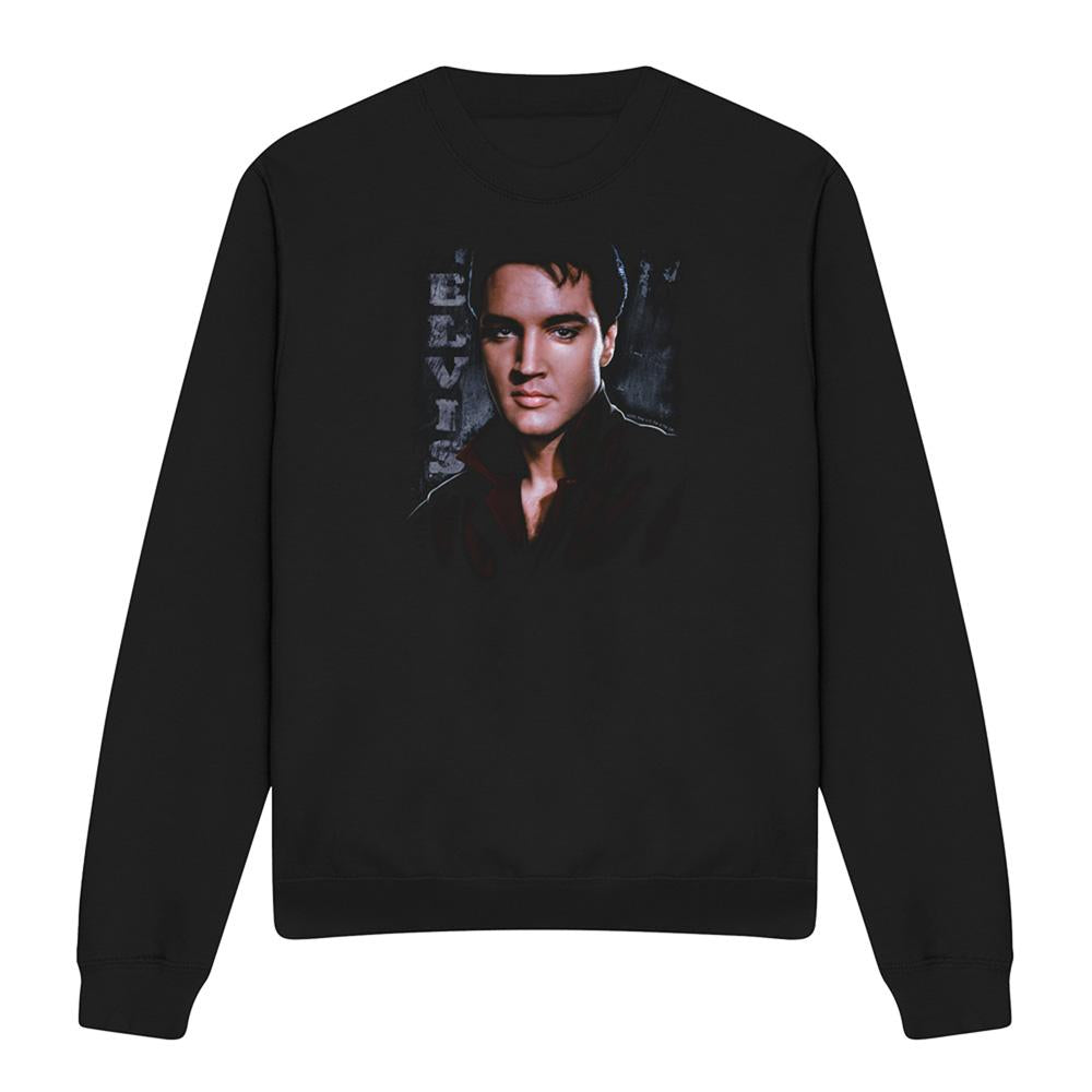 Black - Front - Elvis Presley Unisex Adult Tough Sweatshirt