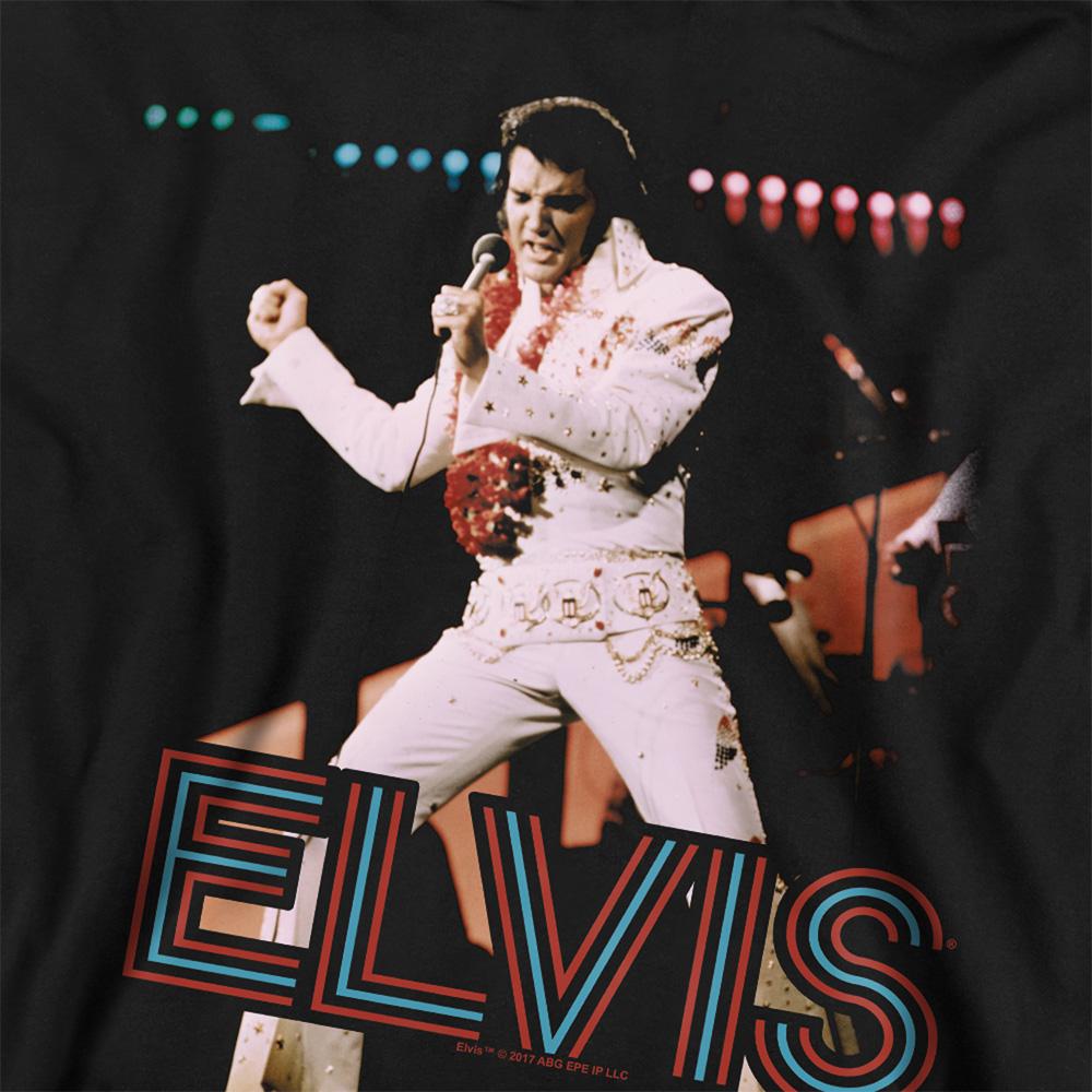 Black - Side - Elvis Presley Childrens-Kids Hit The Lights Hoodie