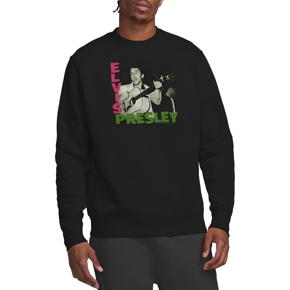 Black - Side - Elvis Unisex Adult Album Sweatshirt