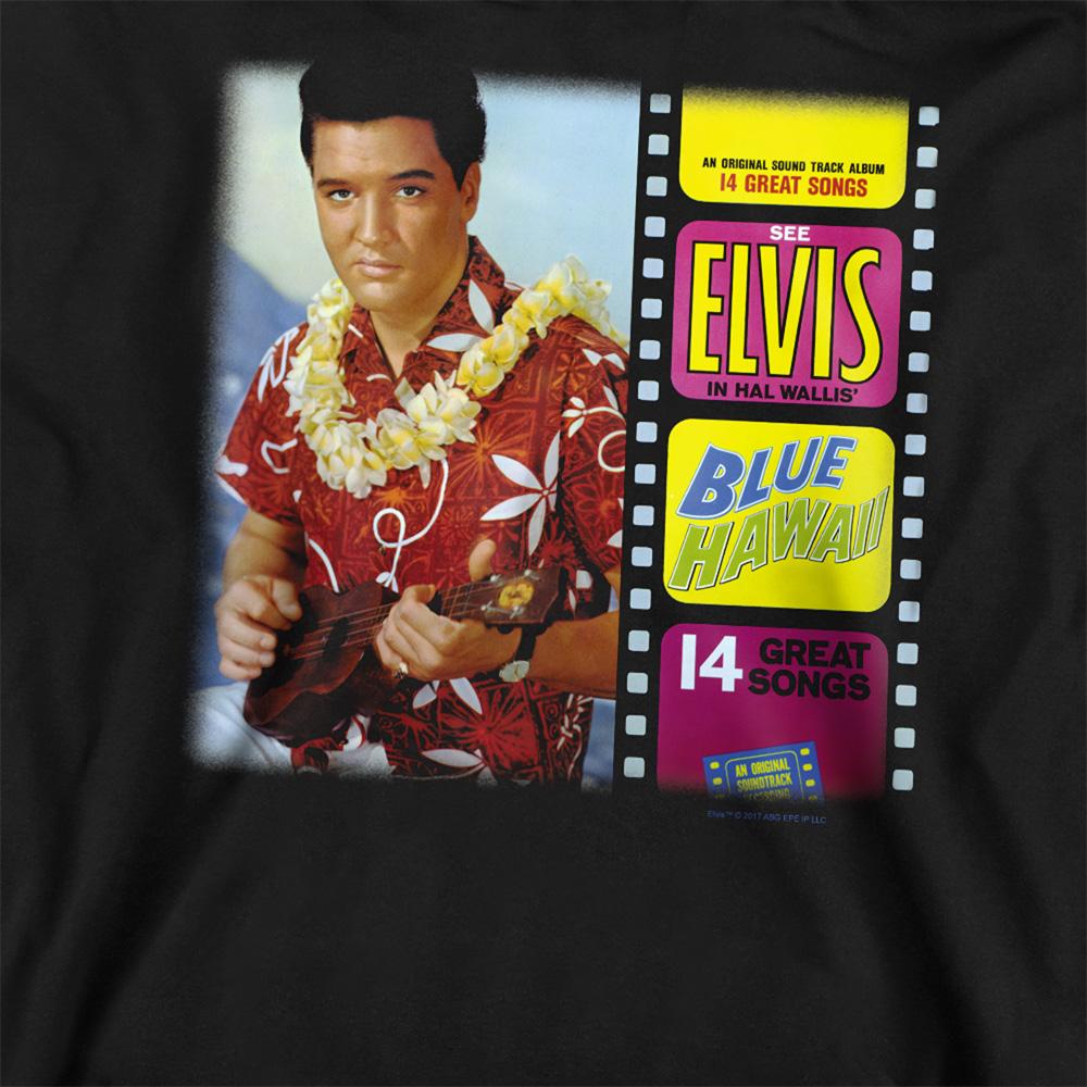 Black - Pack Shot - Elvis Unisex Adult Blue Hawaii Album Sweatshirt