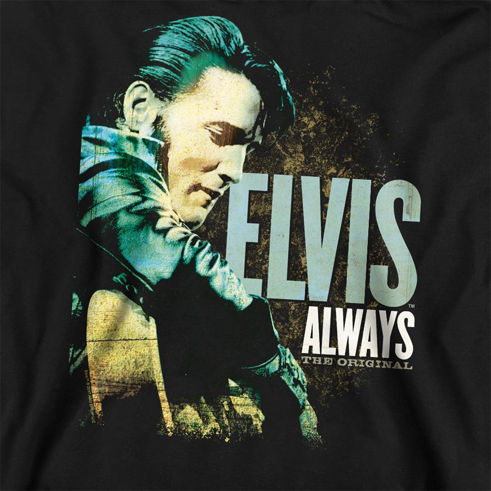 Black - Pack Shot - Elvis Presley Unisex Adult Always The Original Sweatshirt