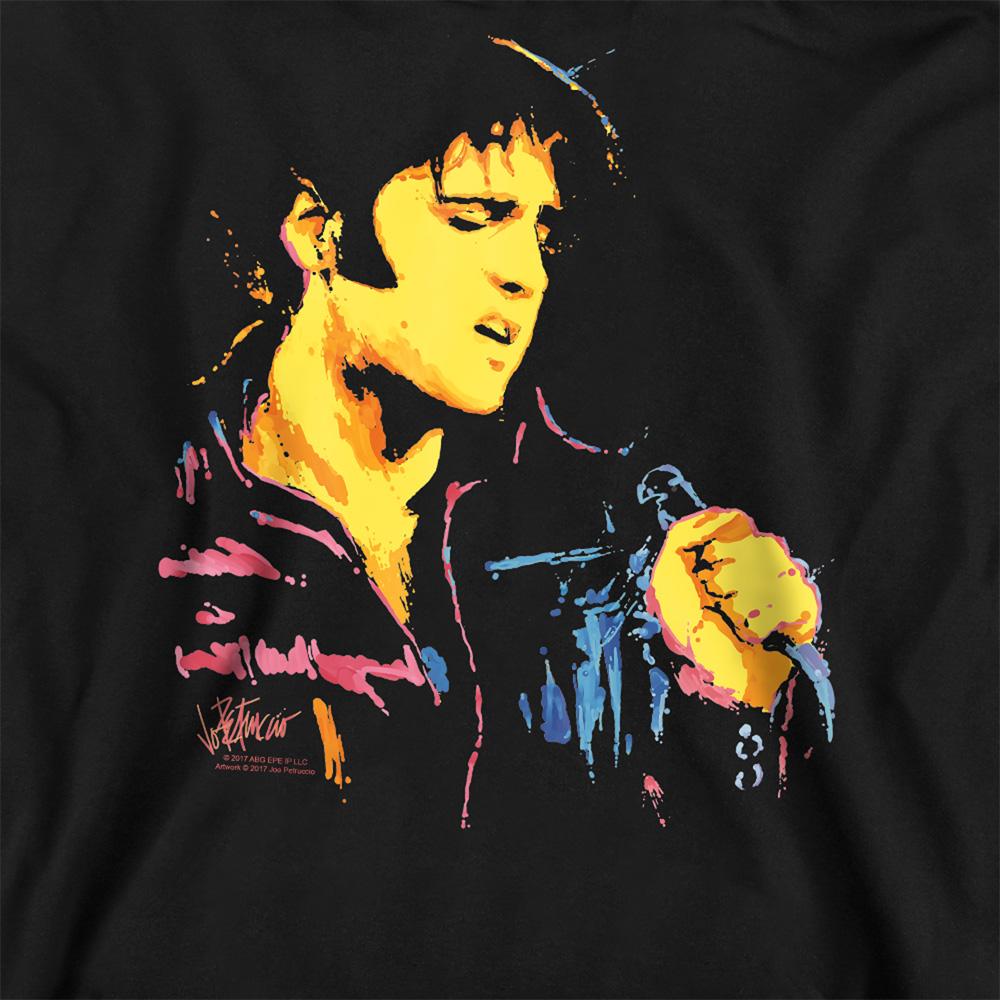 Black - Pack Shot - Elvis Presley Unisex Adult Neon Sweatshirt
