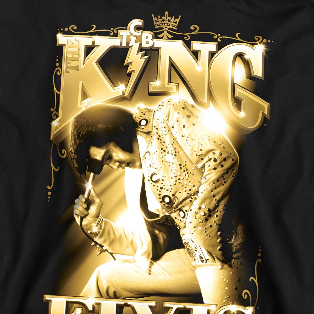 Black - Pack Shot - Elvis Presley Unisex Adult The King Sweatshirt