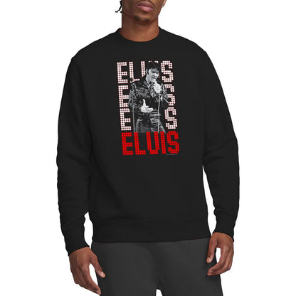 Black - Side - Elvis Presley Unisex Adult 1968 Sweatshirt
