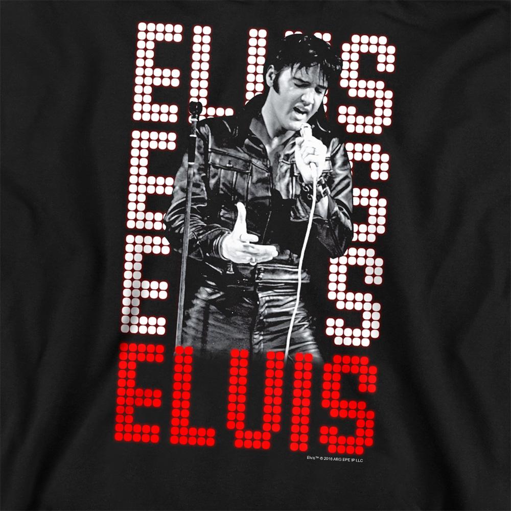 Black - Pack Shot - Elvis Presley Unisex Adult 1968 Sweatshirt