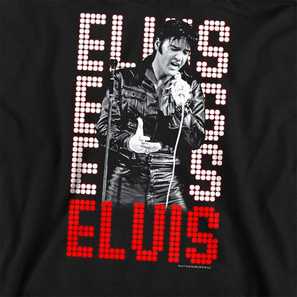 Black - Pack Shot - Elvis Presley Unisex Adult 1968 Sweatshirt