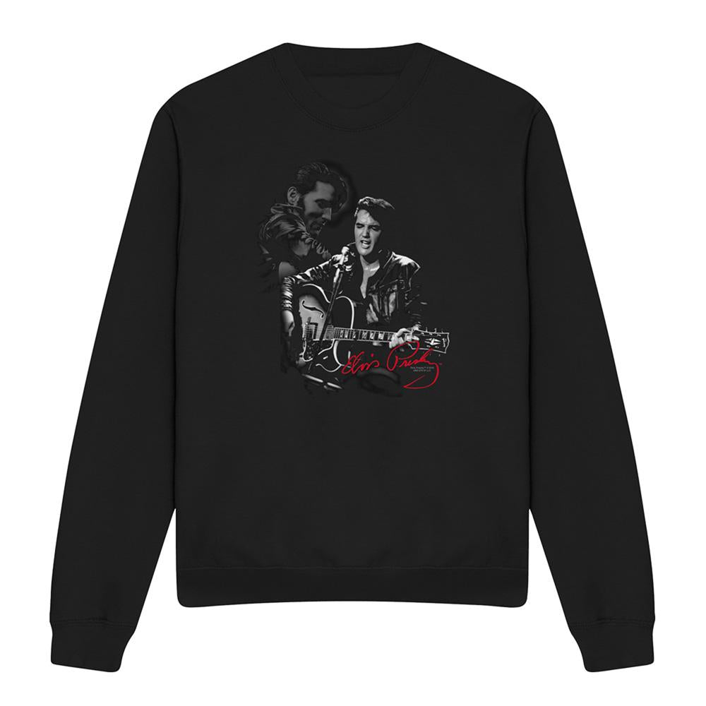 Black - Front - Elvis Presley Unisex Adult Show Stopper Sweatshirt