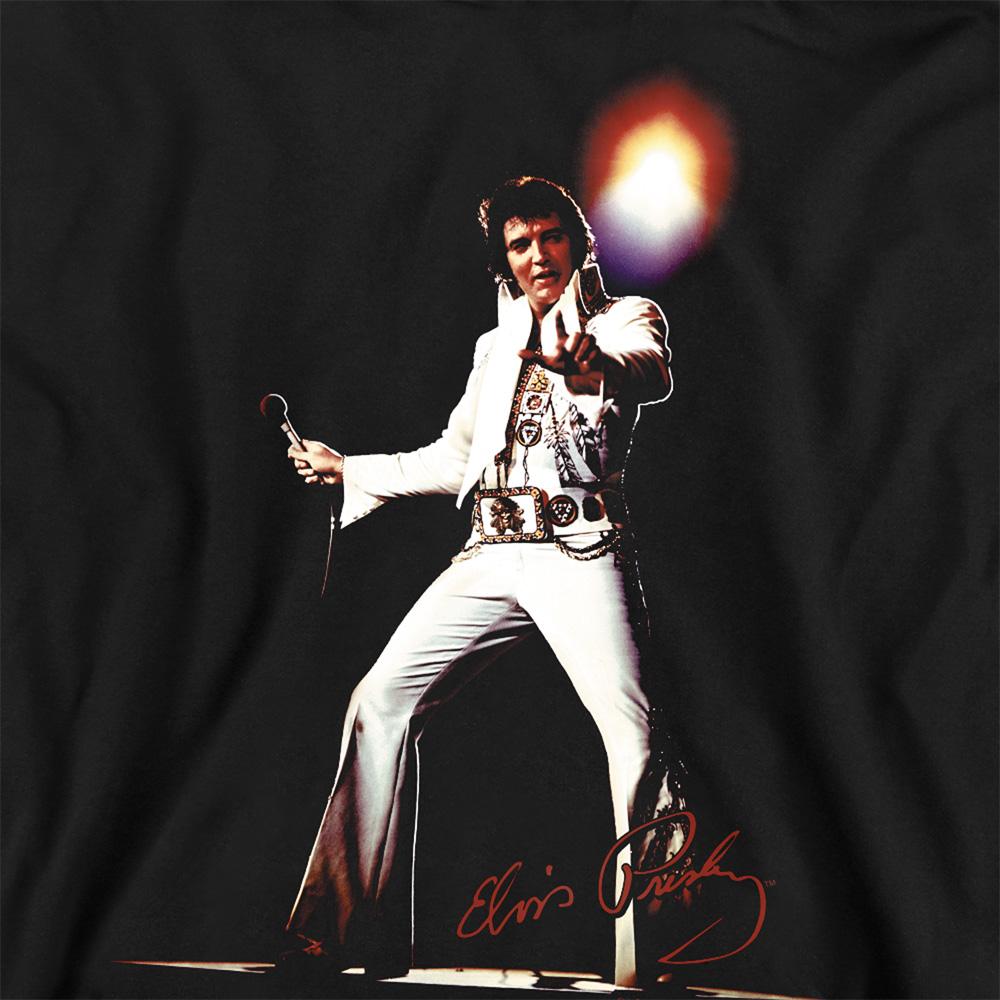 Black - Pack Shot - Elvis Presley Unisex Adult Glorious Sweatshirt