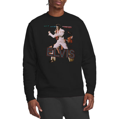 Black - Side - Elvis Presley Unisex Adult Hit The Lights Sweatshirt